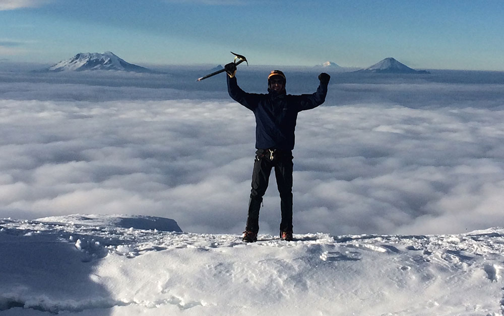 cayambe summit climber ecuador