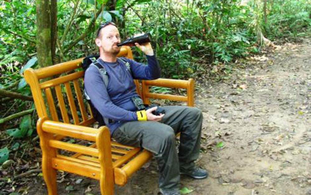 drinking beer chalalan bolivia