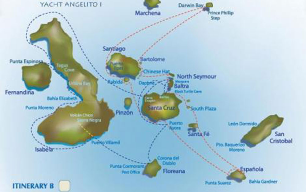 galapagos islands itinerary