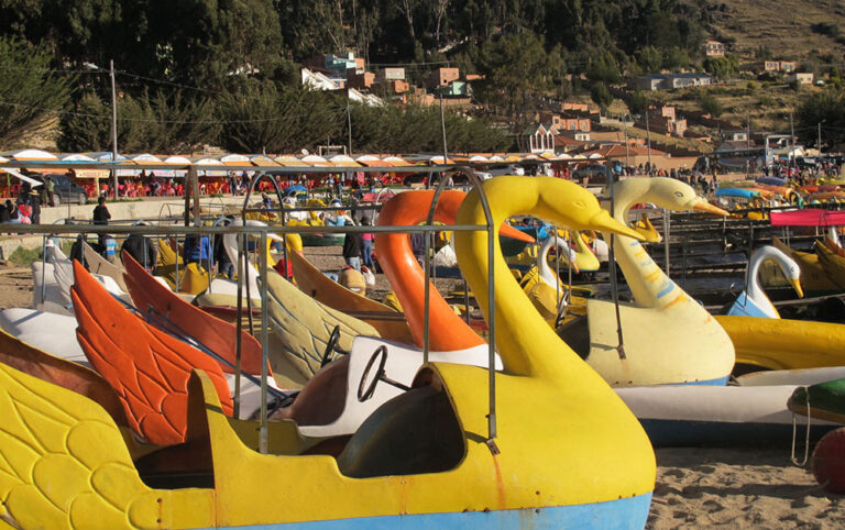 pedalos for hire copacabana bolivia
