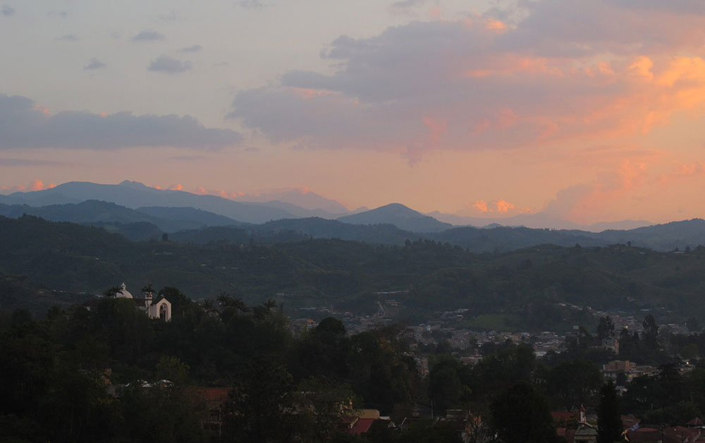 popayan and mountains colombia