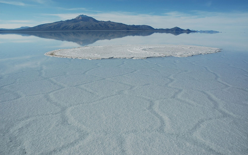 salar with reflection bolivia