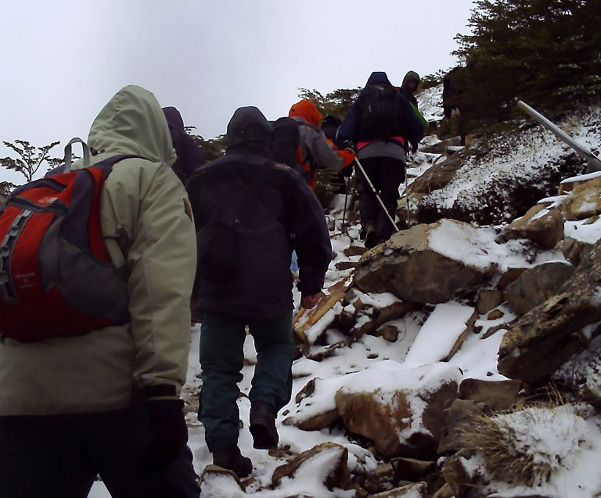 Trekkers Fitzroy Patagonia Argentina