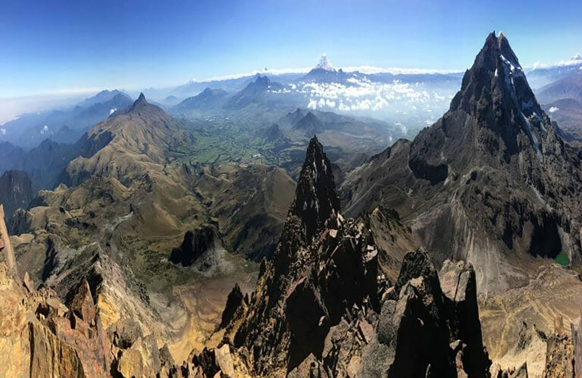 View Cayambe summit, Ecuador
