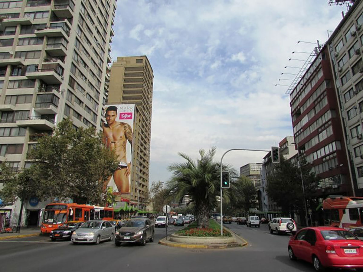 Alameda Avenue, downtown Santiago, Chile