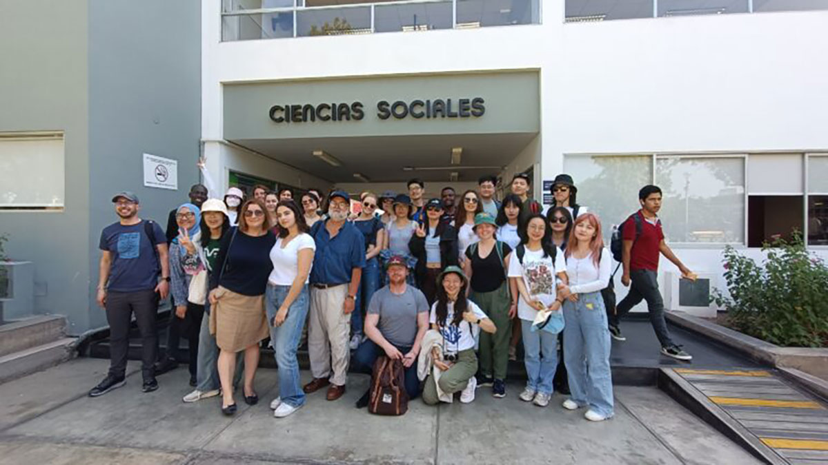 Group Outside A Building In Lima University Of Edinburgh