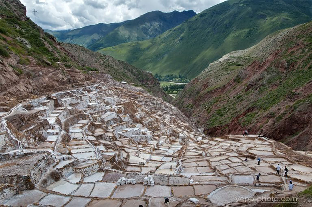Salt mine Sacred Valley Peru