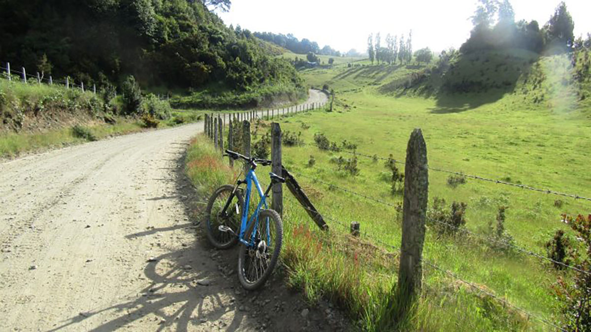 Rural Chiloe road, Chile