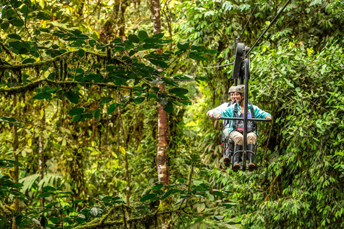 Skybike at Mashpi Lodge