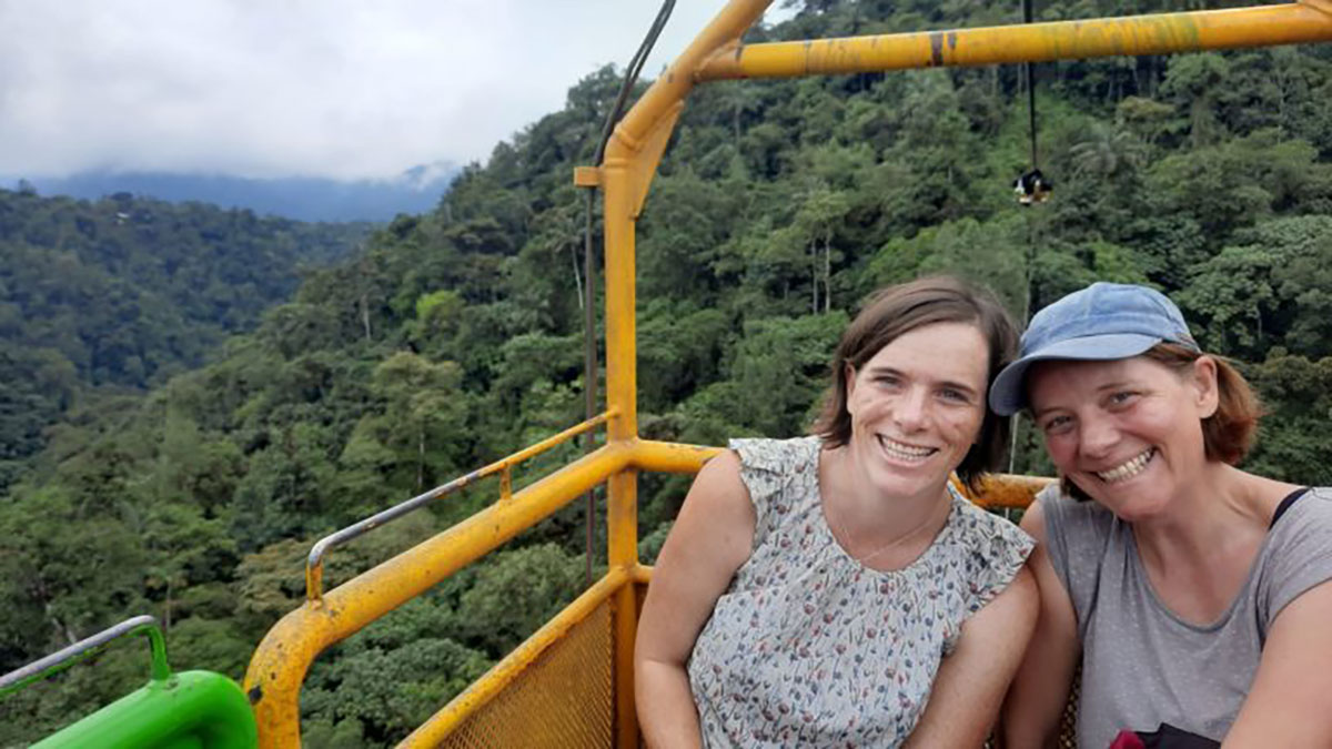Tarabita cable car to waterfalls, Mindo, Ecuador