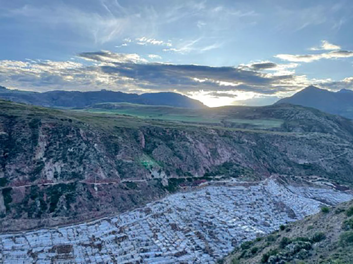 View Over Maras Salt Flats