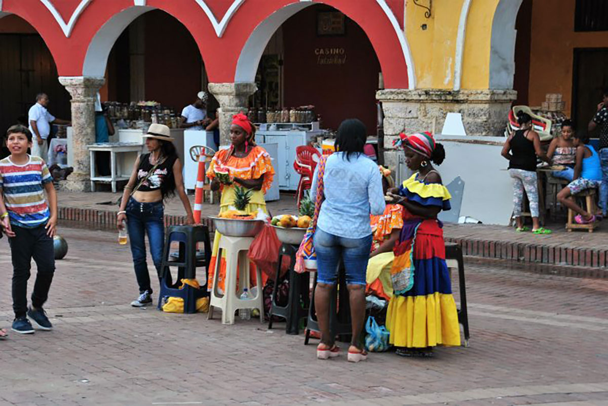 Fruit sellers, Cartagena, Colombia