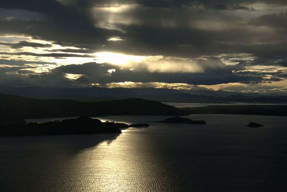 Lake Titicaca sunset, Peru