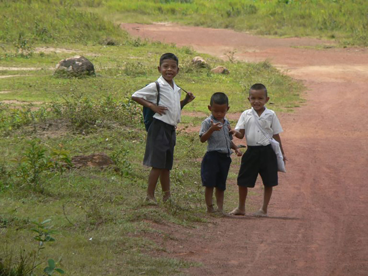 local school kids Huyana Guyana
