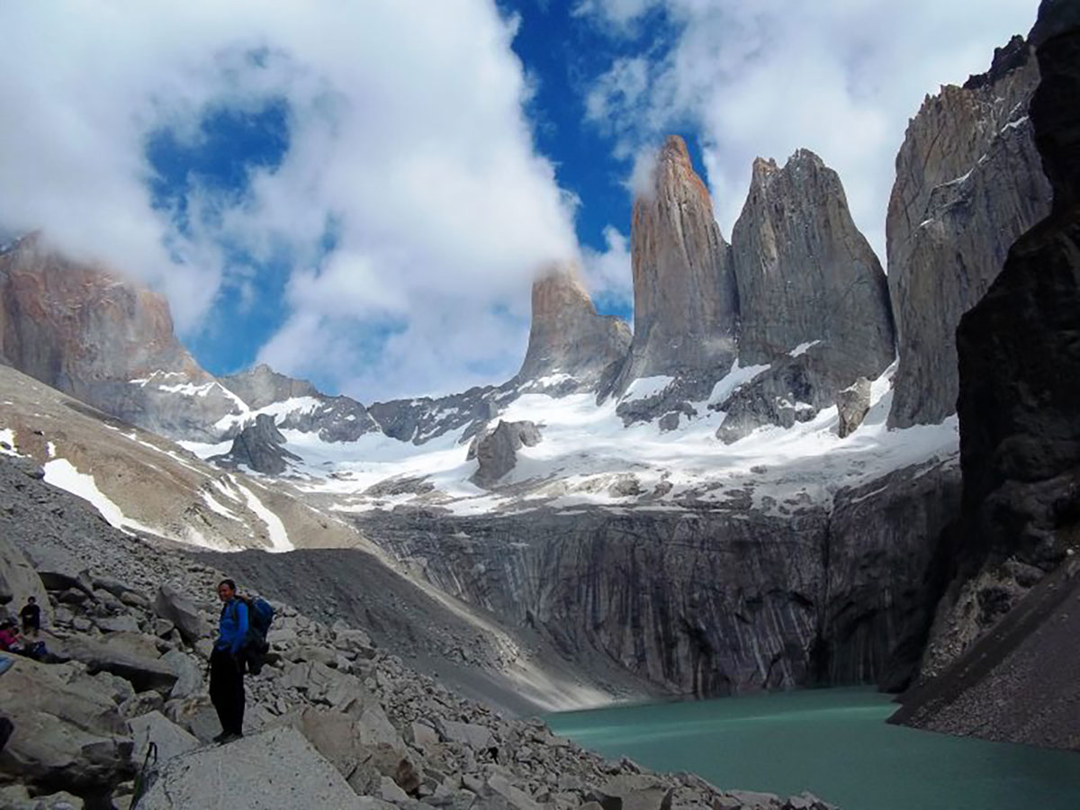 Base of the towersTorres del Paine Patagonia Chile