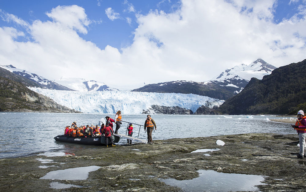 australis brookes glacier chile patagonia