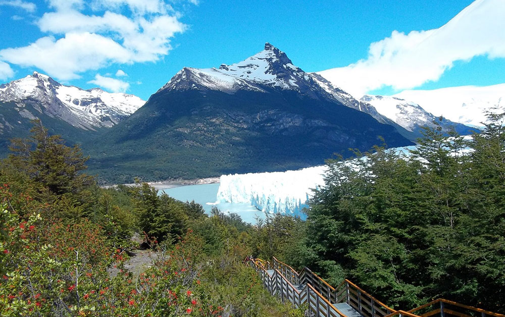 walkways at perito moreno glacier patagonia argentina