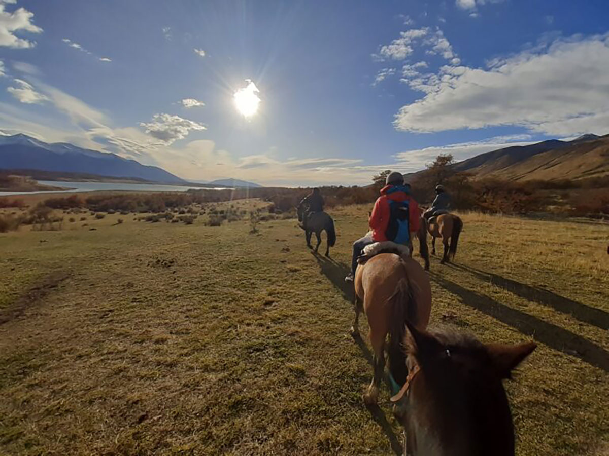 Horse Riding At Estancia Nibepo Aike El Calafate Argentina