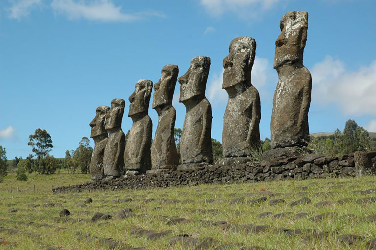 Seven Moais Easter Island