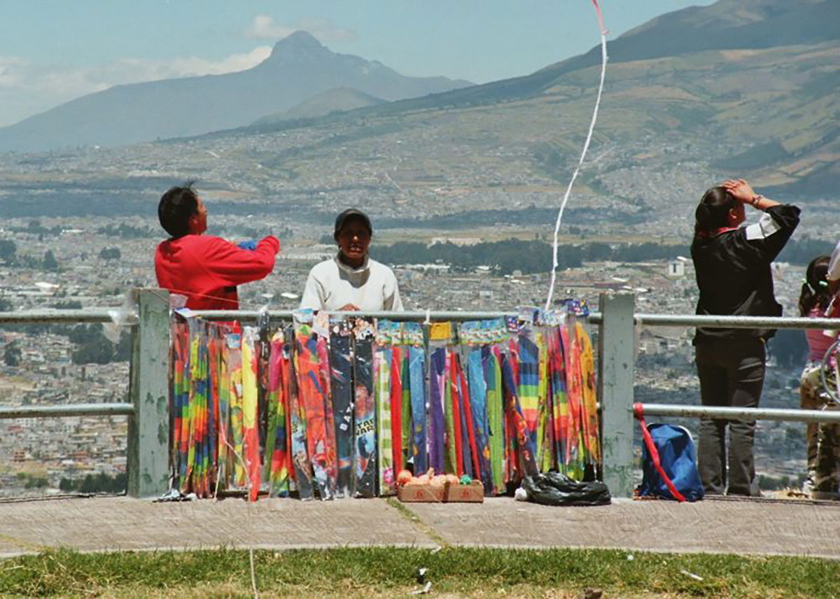Quito Panecillo Kites Ecuador