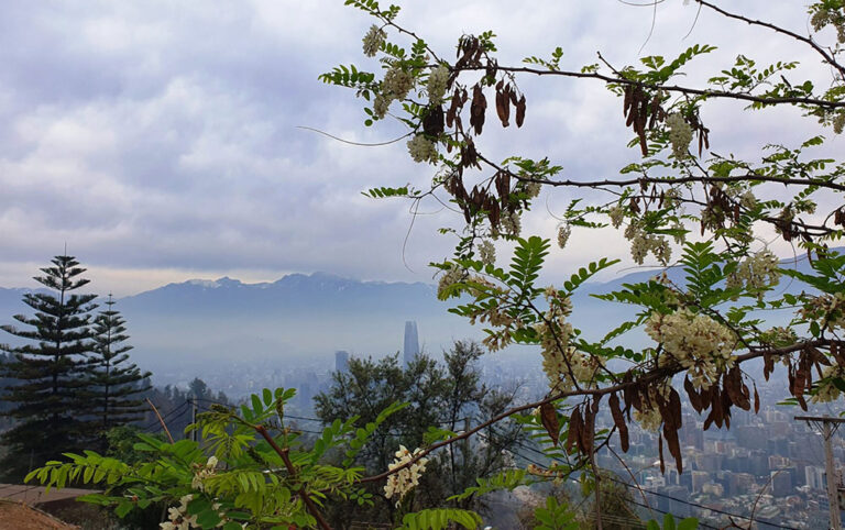 santiago from cerro san cristobal chile