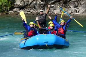 Futaleufu rafting paddlers river and raft