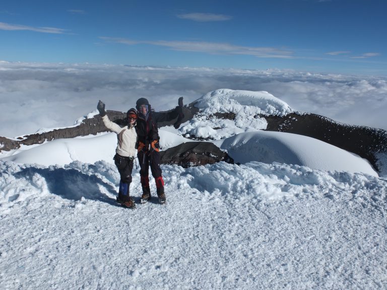 Climbers summit Cotopaxi