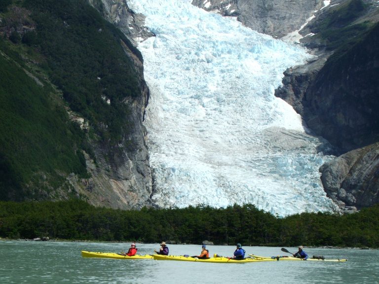 Kayaking Serrano Glacier
