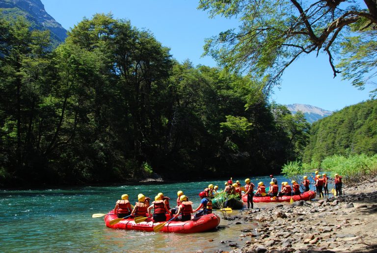 Rafting groups set off