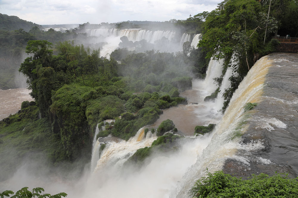 Iguazu Falls and river Brazil