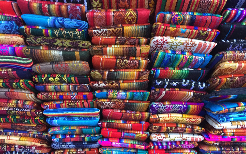 Otavalo Market textiles Ecuador