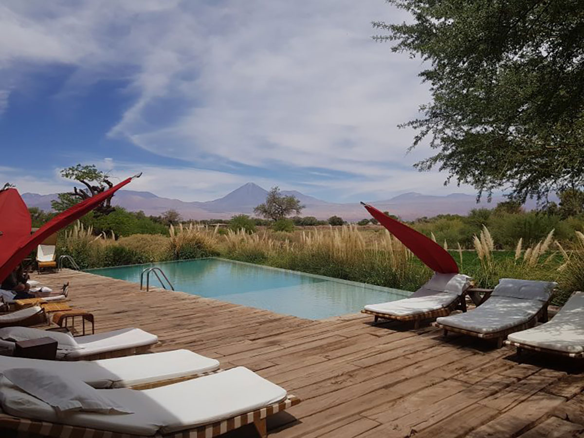 Swimming pool, Hotel Tierra Atacama, Chile