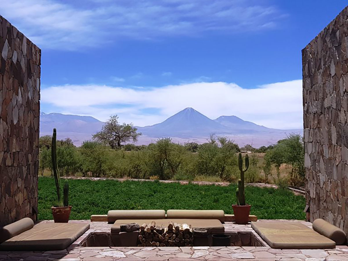 View from main hotel reception, Hotel Tierra Atacama, Chile