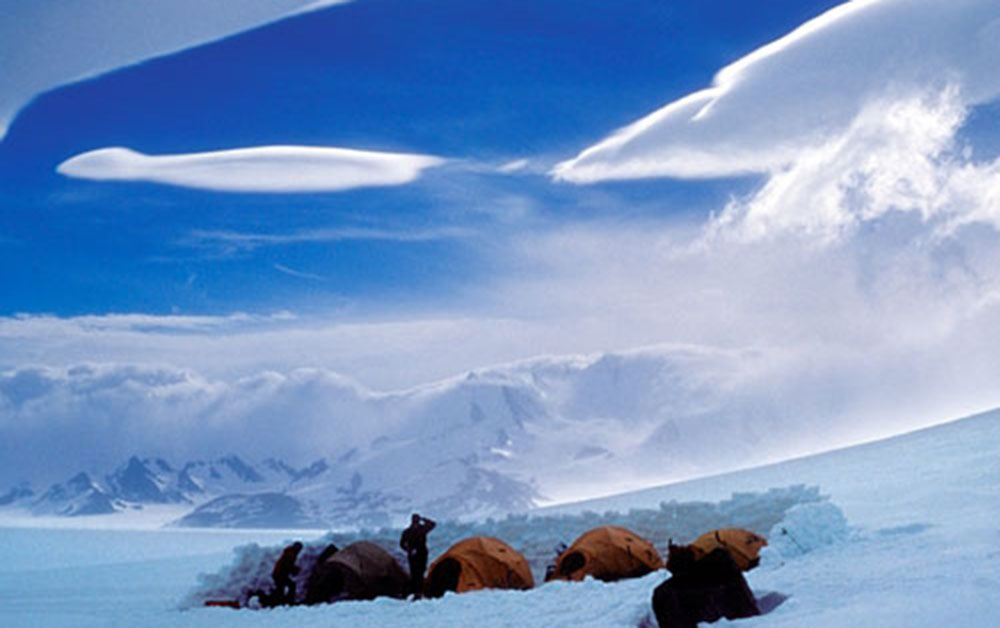 camp on south patagonian ice field patagonia