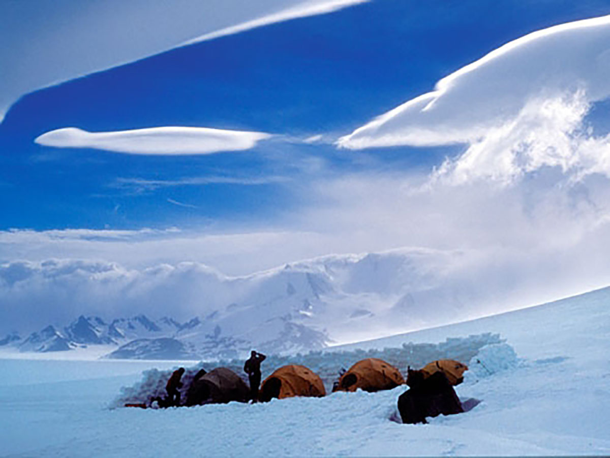 Camp on South Patagonia Ice Field