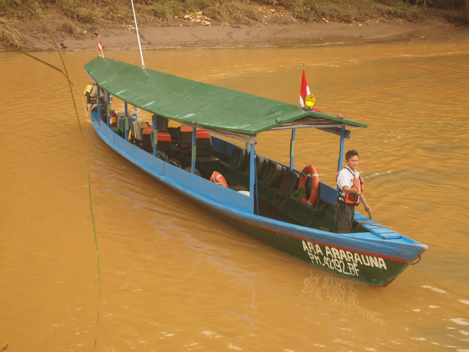 River Canoe Tambopata Amazon Peru