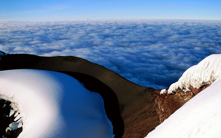summit of cotopaxi volcano ecuador