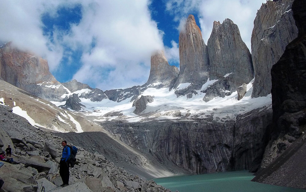Base of the towersTorres del Paine Patagonia Chile