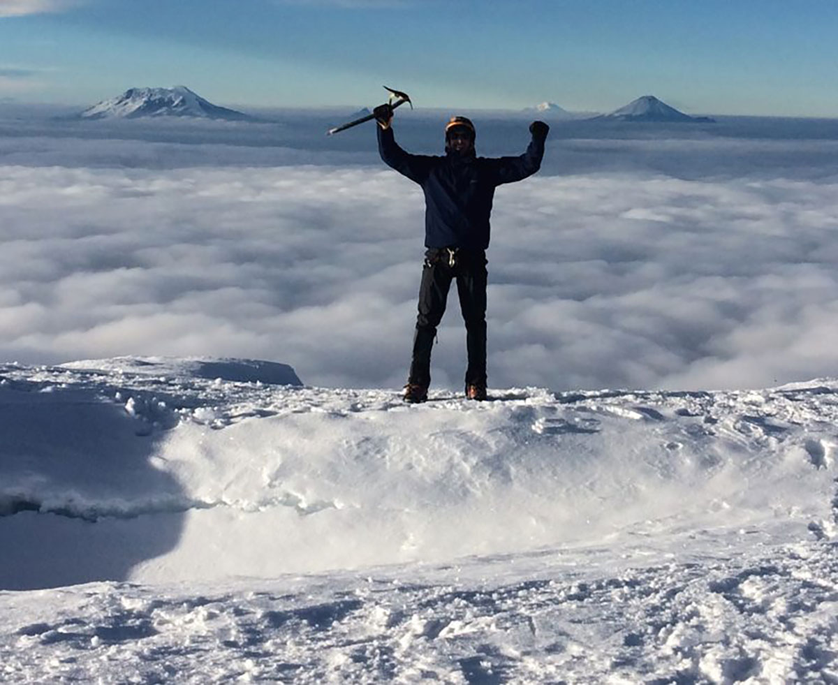 Cayambe summit climber Ecuador