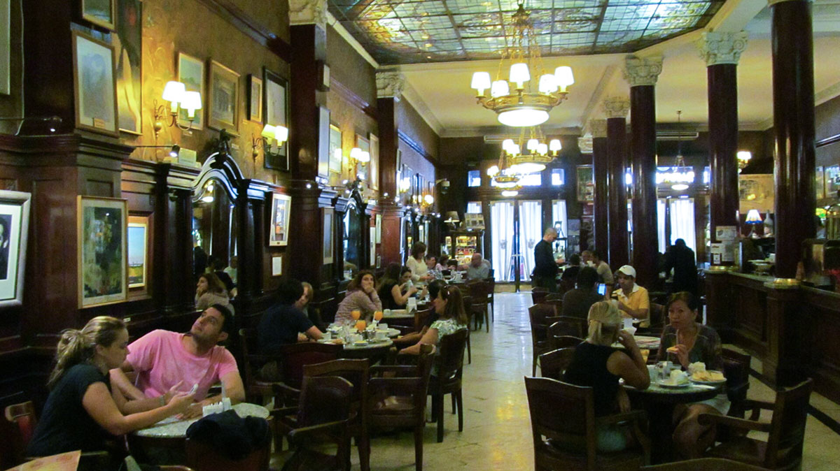 Classic Cafeteria Interior Buenos Aires Argentina