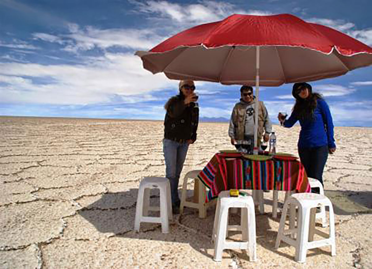 Lunch In Uyuni Salt Flats