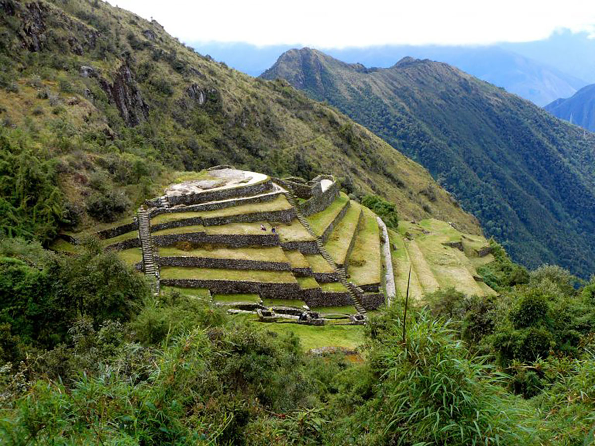 phuyupatamarca Terraces Inca Trail Peru