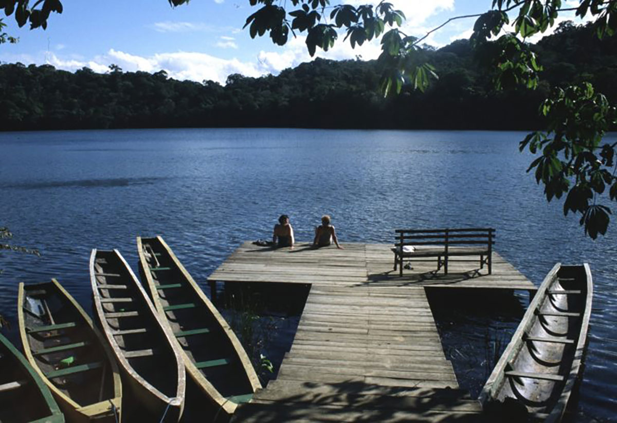 Relaxing at Chalalan Bolivia