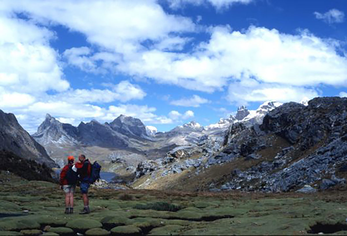 Trekkers on Huayhuash Circuit Peru