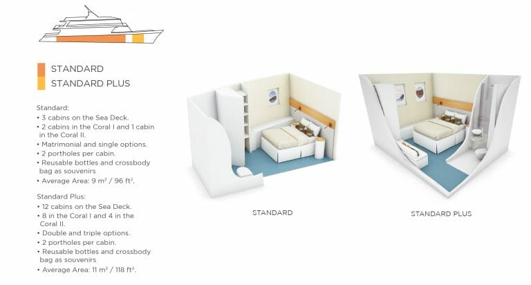 Corals Standard Plus Cabins Galapagos