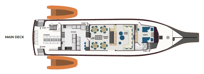 Galaxy Orion Main Deck Plan Galapagos Islands Cruise