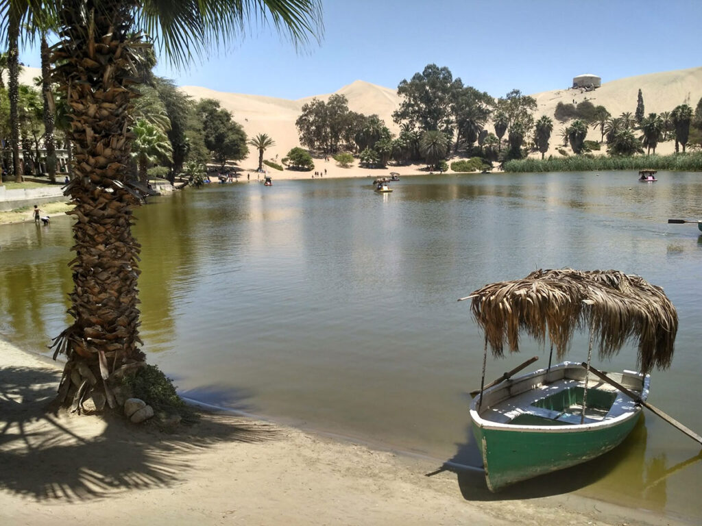 Huacachina And Boat Peru