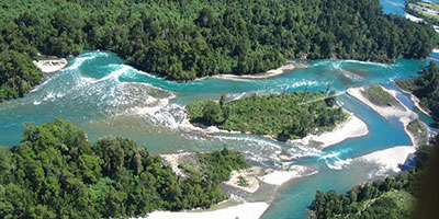 Petrohue Waterfalls Chile Lake District