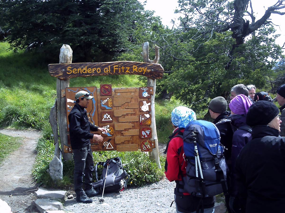 Fitzroy trailhead Patagonia Argentina