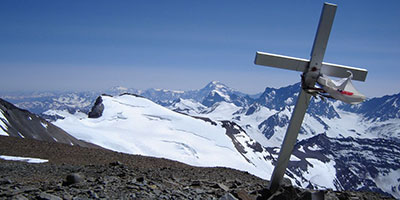 summit cross cerro plomo chile